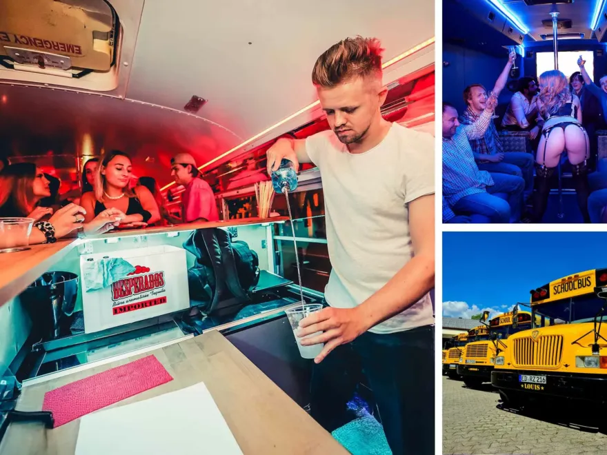 Party Bus with Stripper Stag Do