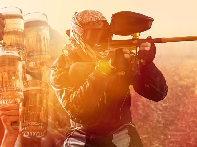 Paintball with Unlimited Beer