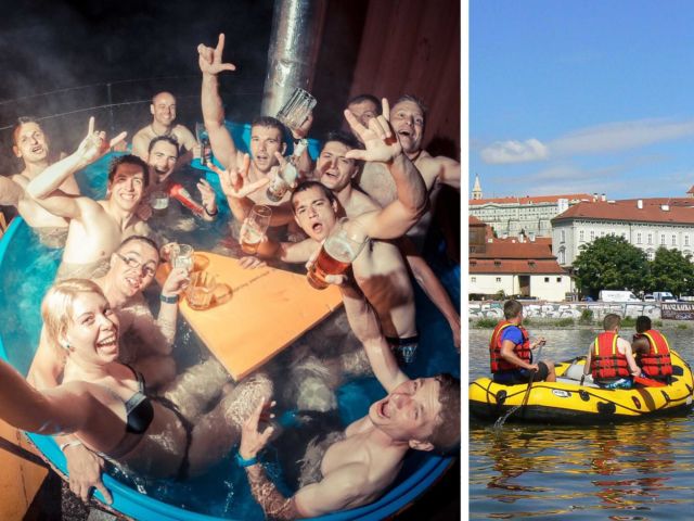 White Water Rafting & Hot Pool Party