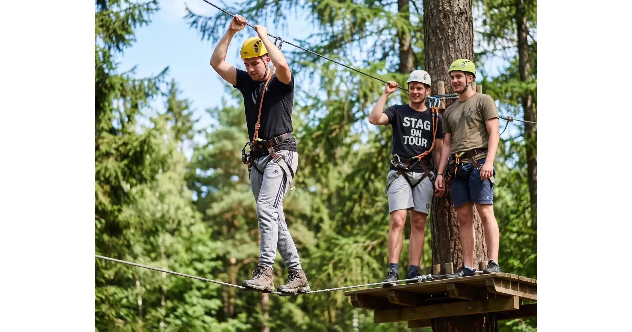 High Ropes Course Stag Do in Riga | Book Online