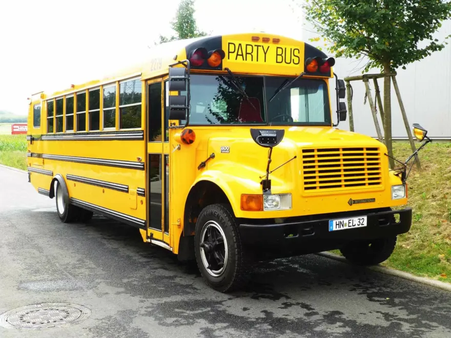 American School Party Bus