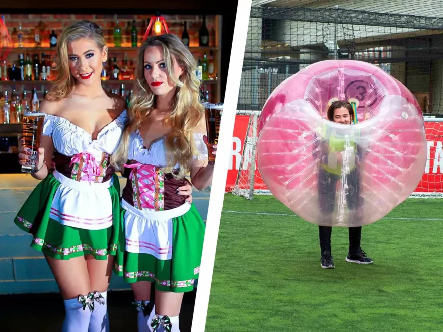 Bubble Football & Beer Babes