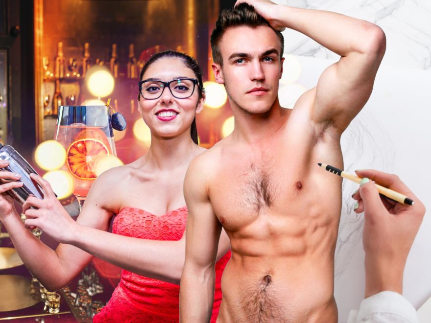 Cocktail Making & Life Drawing