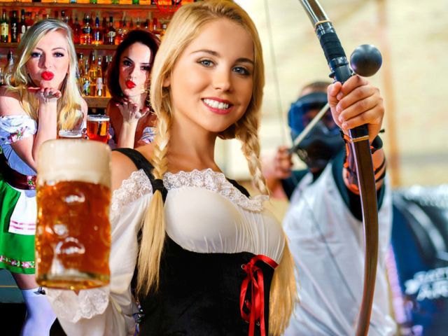 Combat Archery & Beer Babes