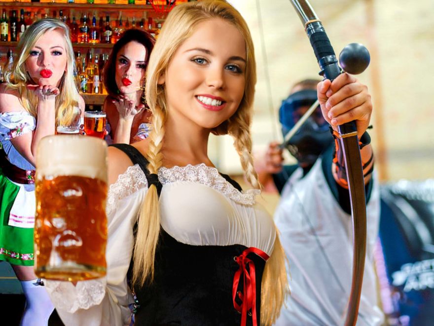 Combat Archery & Beer Babes