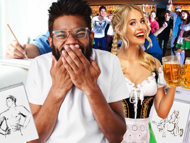 Life Drawing Stag Stitch-Up & Beer Babes