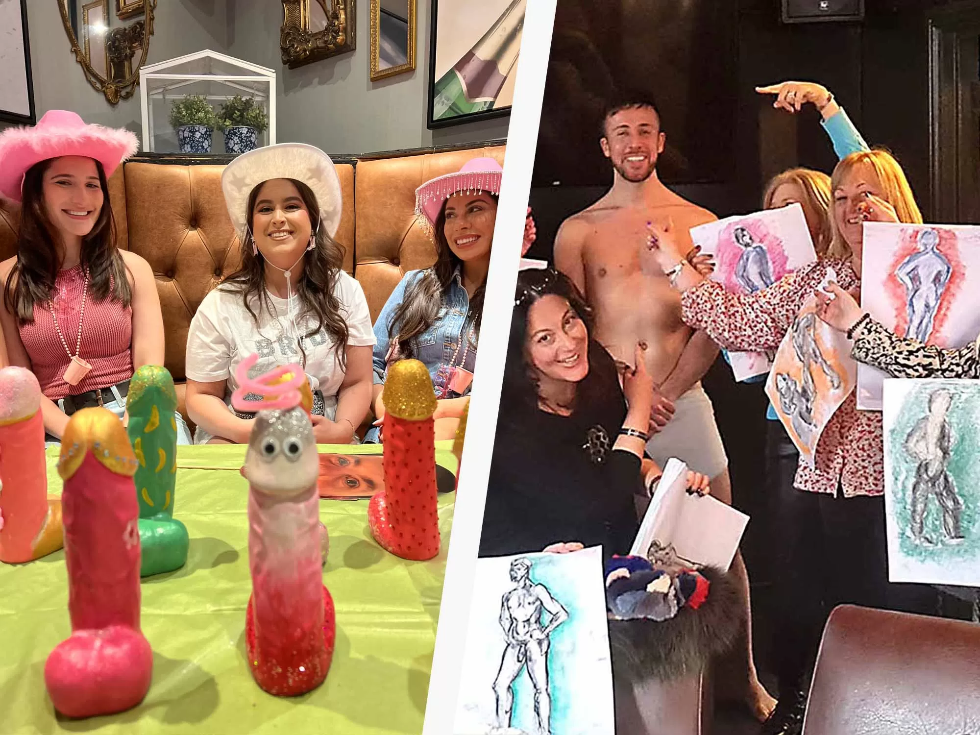 Pimp and Life Drawing Combo Hen Party Activity