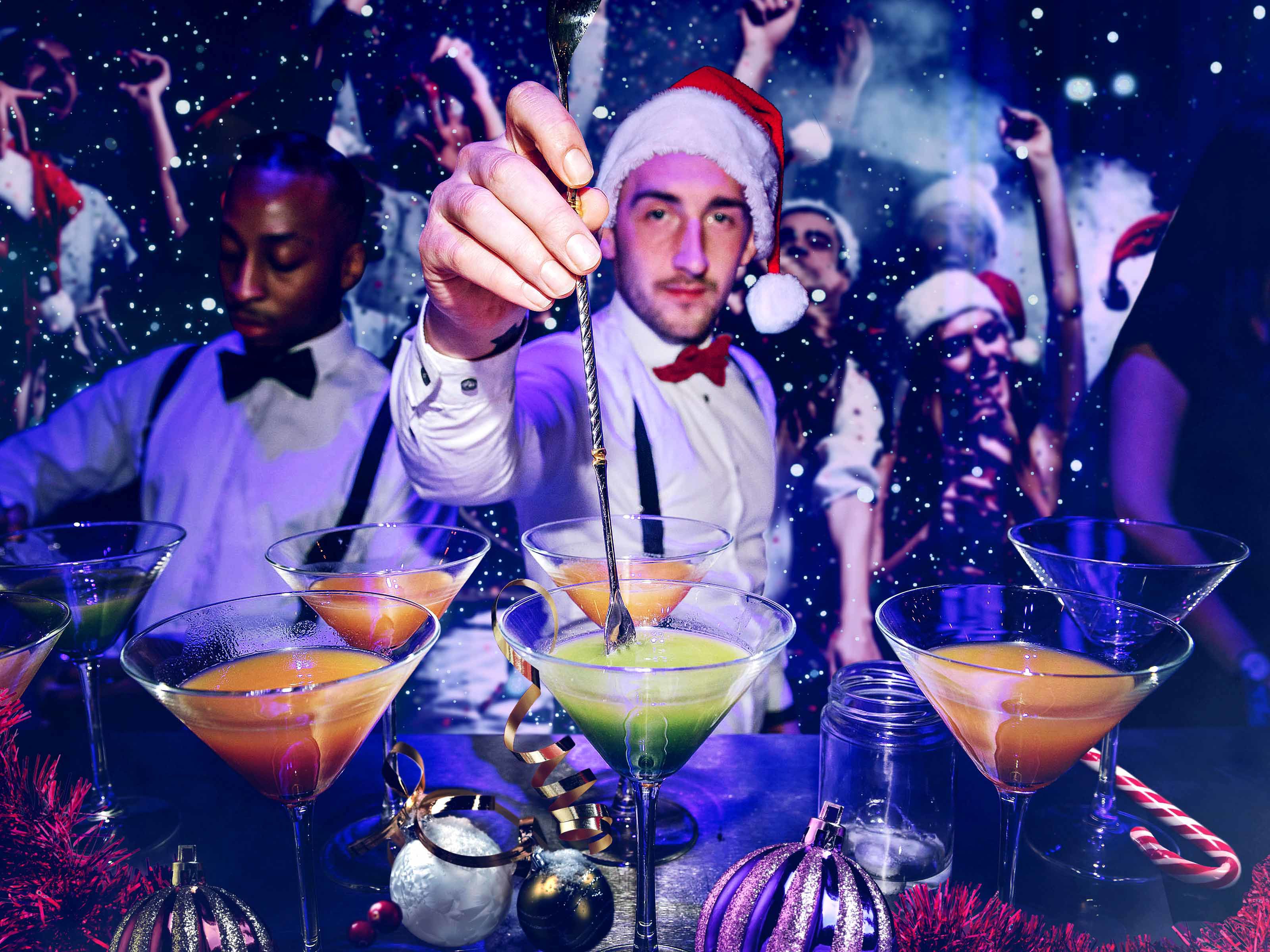 Cocktail Bar Hire for Christmas Parties in Hull