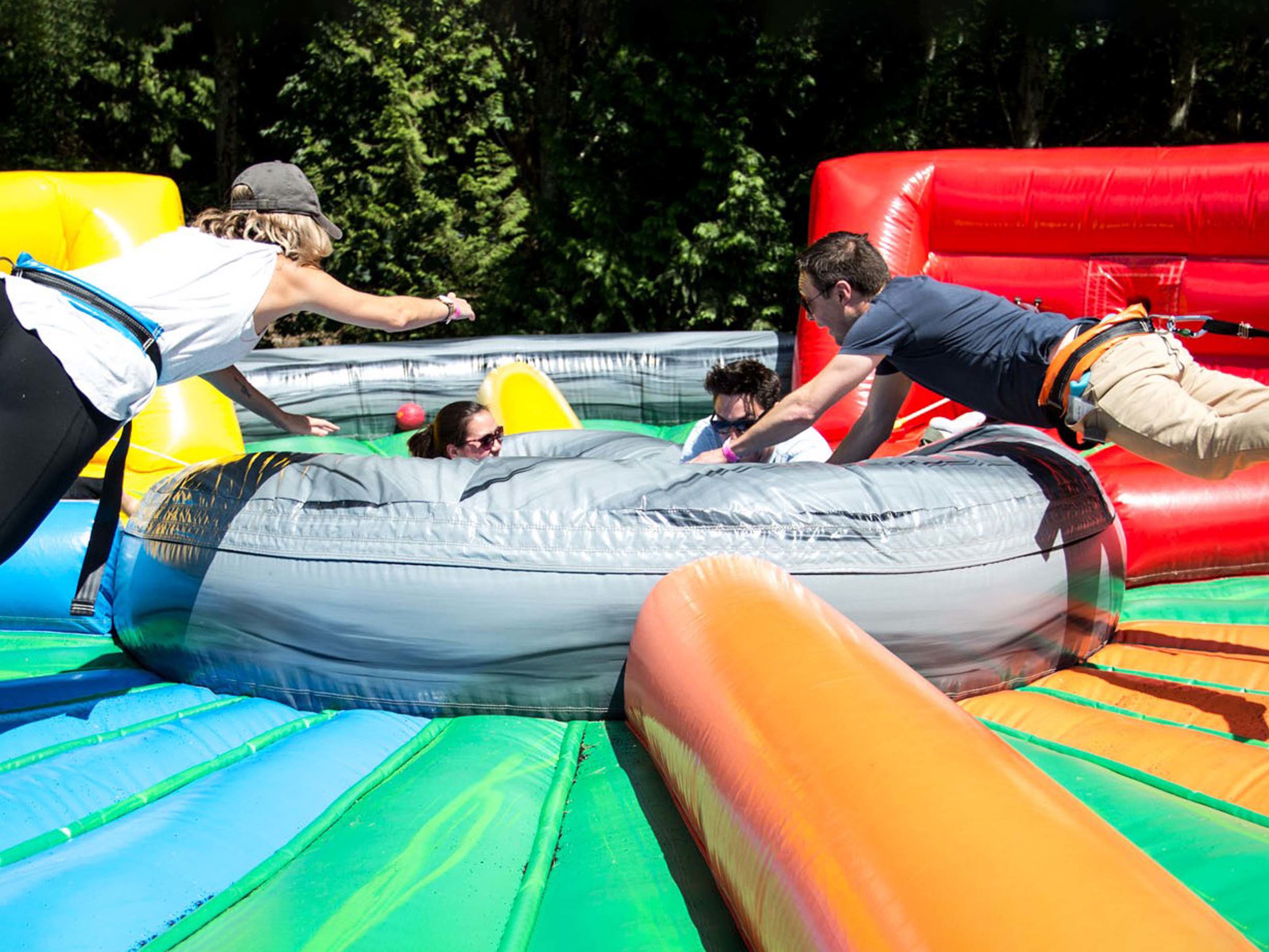 Inflatable Games Team Building in Bournemouth
