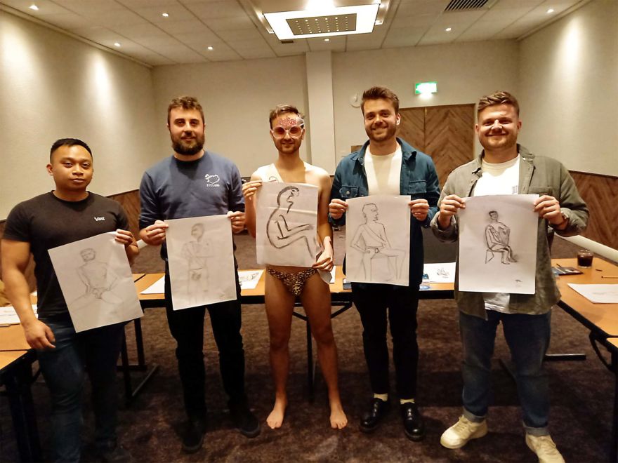 Life Drawing Stag Stitch-Up Activities