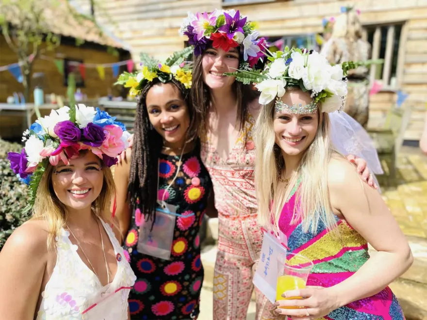 Mobile Flower Crown Making