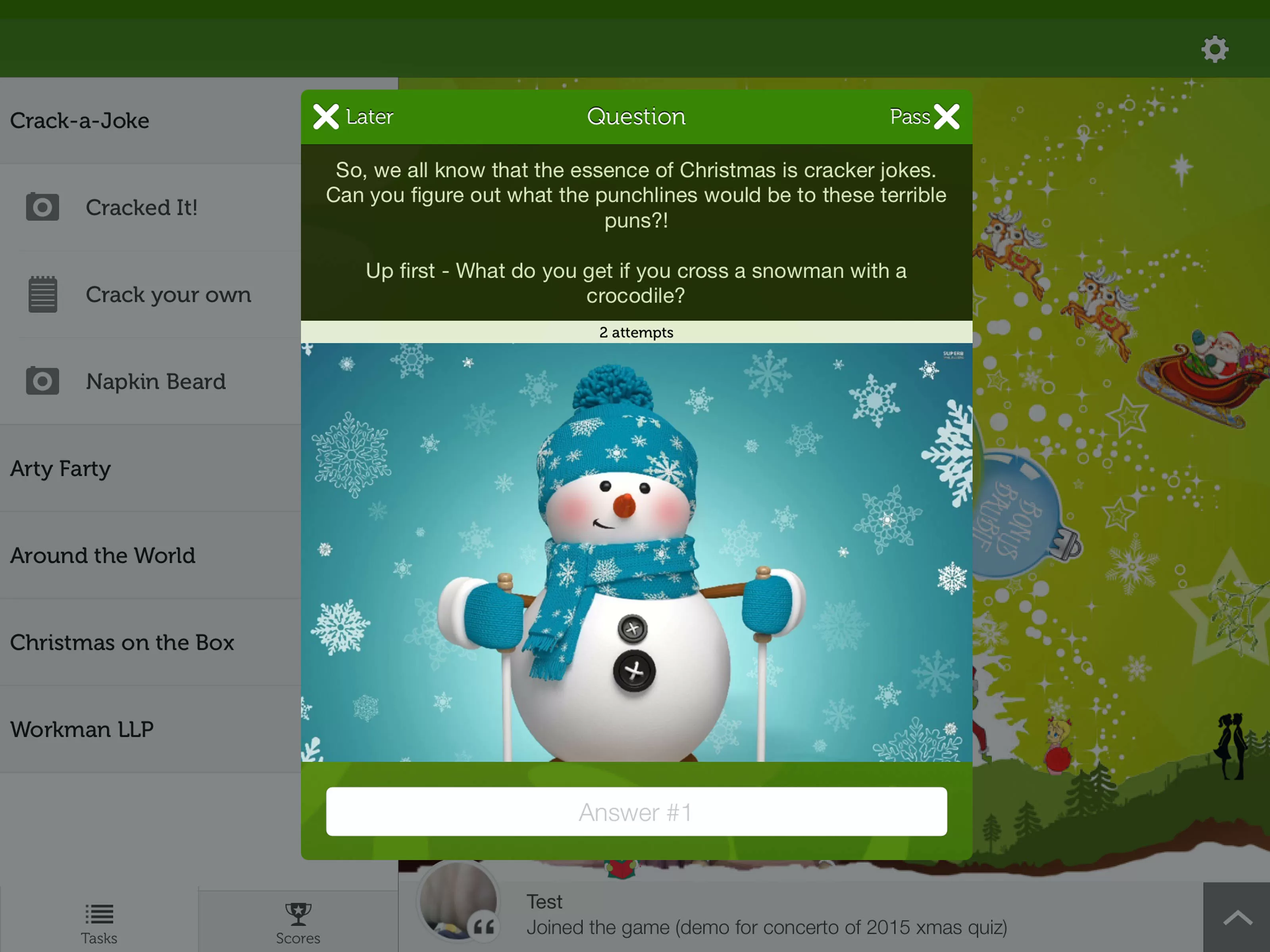 Smartphone Christmas Treasure Hunt for small teams