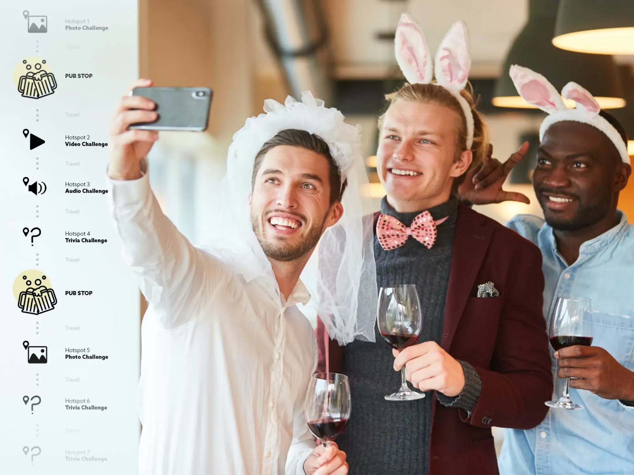 Stag Do Ideas for Over 40s - Smartphone Pub Treasure Hunt