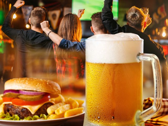 Sports Bar & Grill – Burger or Wings & Drink