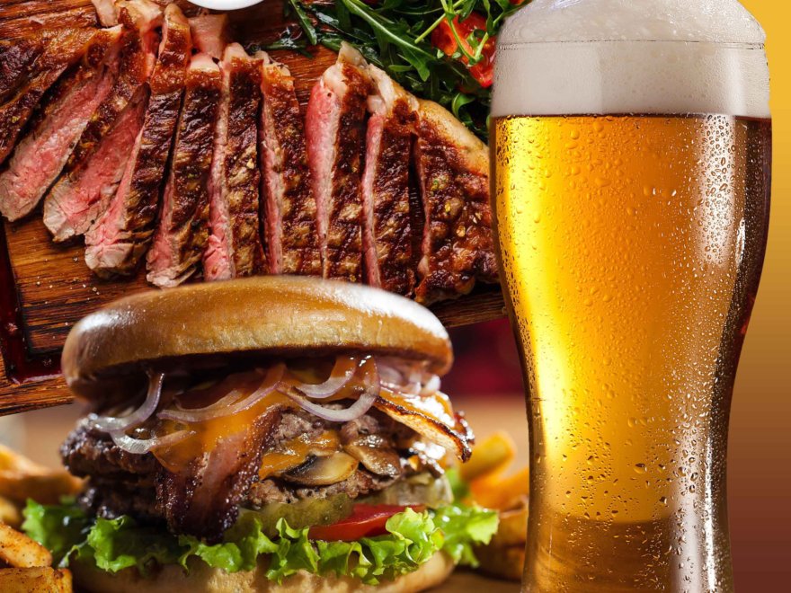 Steak or Burger & Beer