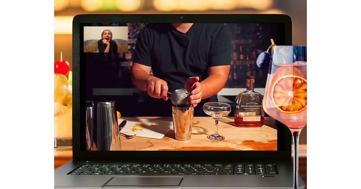 Interactive christmas game! Virtual Cocktail Making Class for Teams, Groups & Home Parties