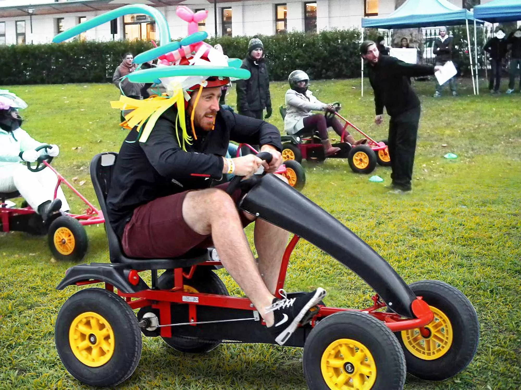 Team building and racing homemade carts in Manchester